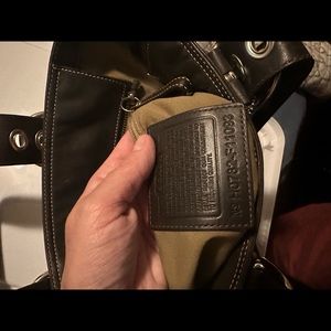 Coach Brown Leather Tote with interior pockets